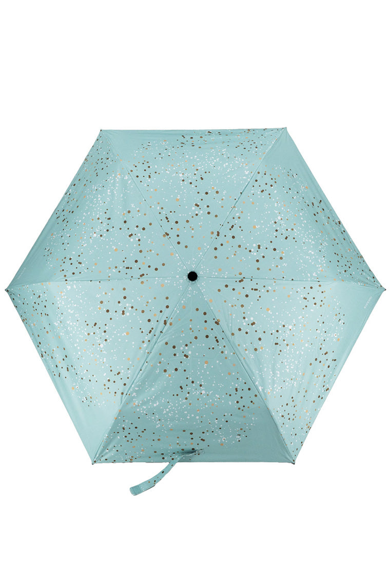 圓點輕巧自動晴雨傘