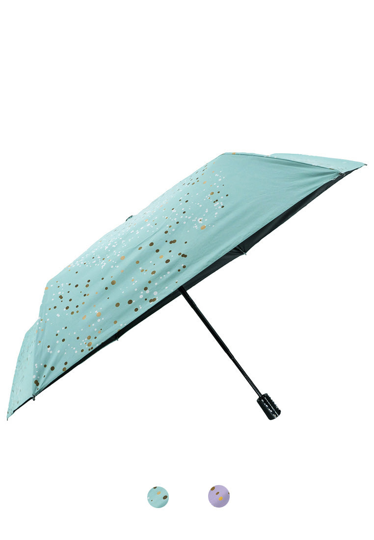 圓點輕巧自動晴雨傘