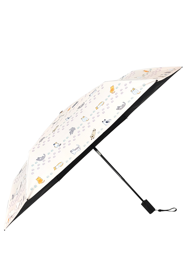 油壓式自動開合晴雨傘-貓腳印