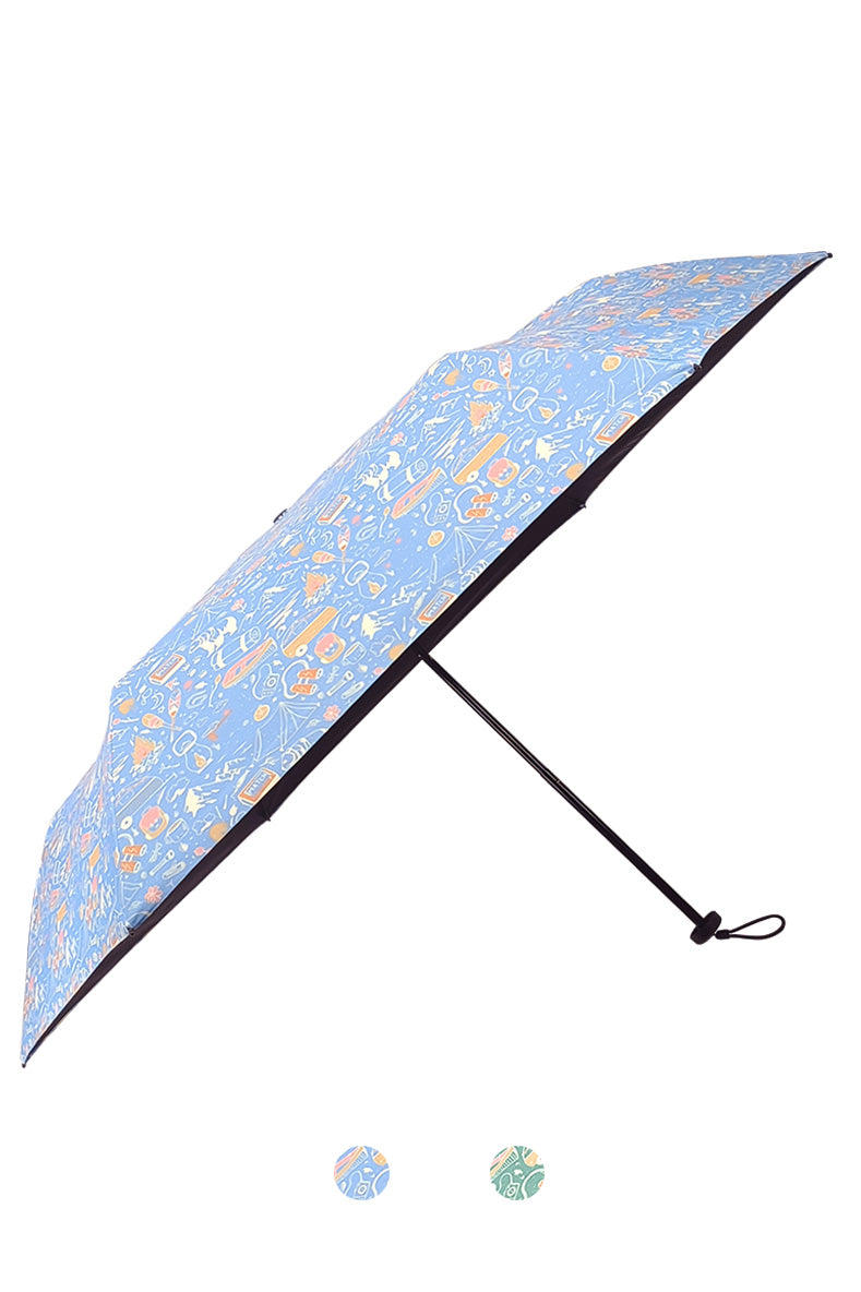 筆袋型晴雨傘-露營
