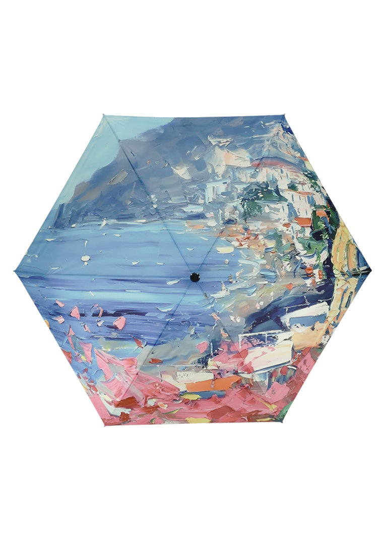 五折便攜晴雨傘-海邊城市
