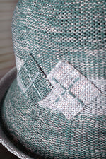 編織防曬帽-灰綠色
