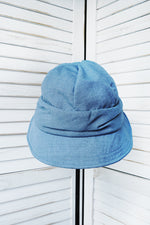 休閒防曬帽-藍色